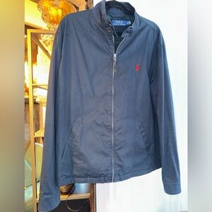 Ralph Lauren Dark Blue Jacket with Red Emblem